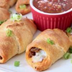 baked taco rolls on plate