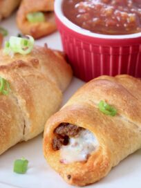 baked taco rolls on plate