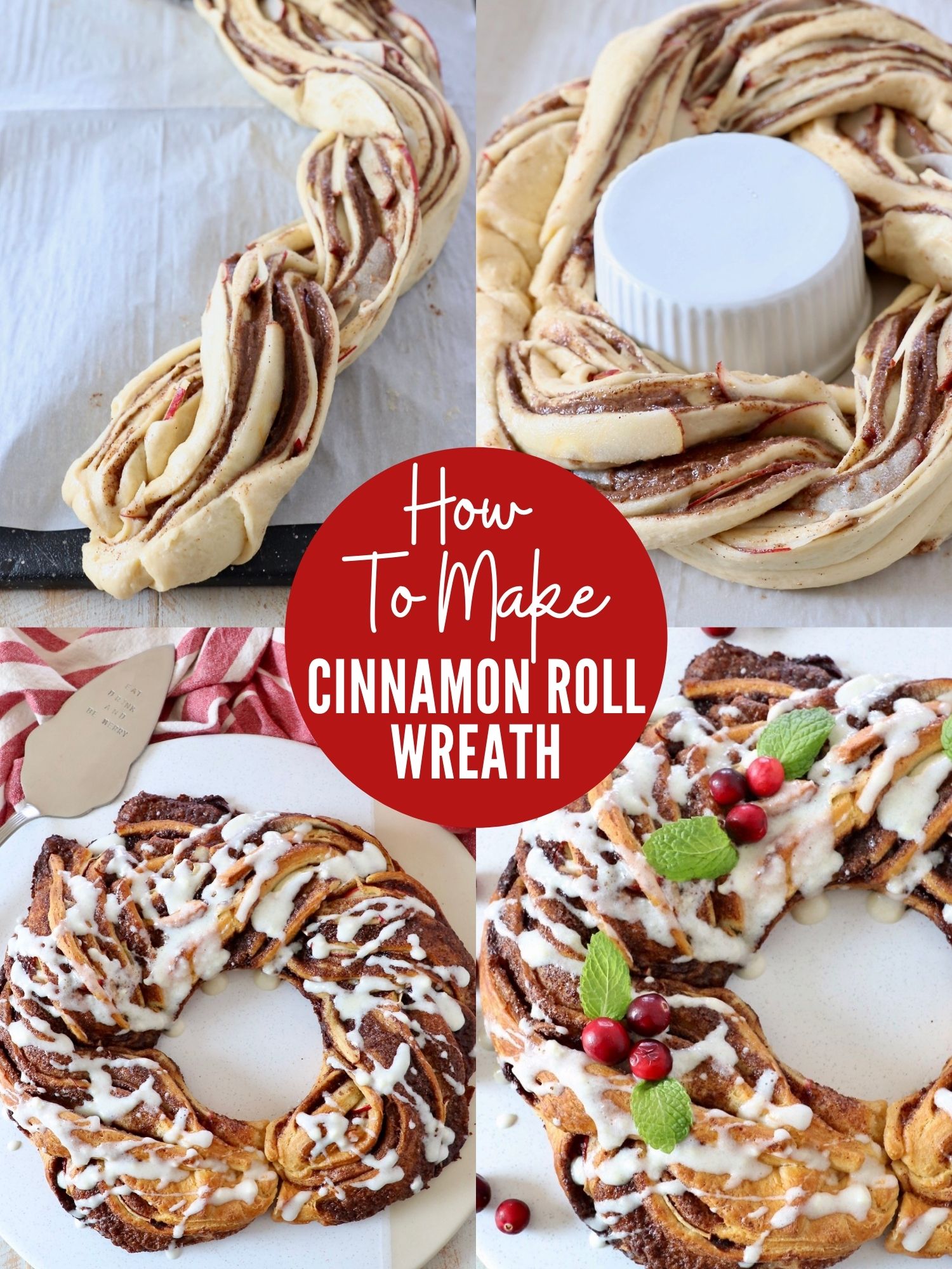 Easy Cinnamon Roll Wreath Recipe