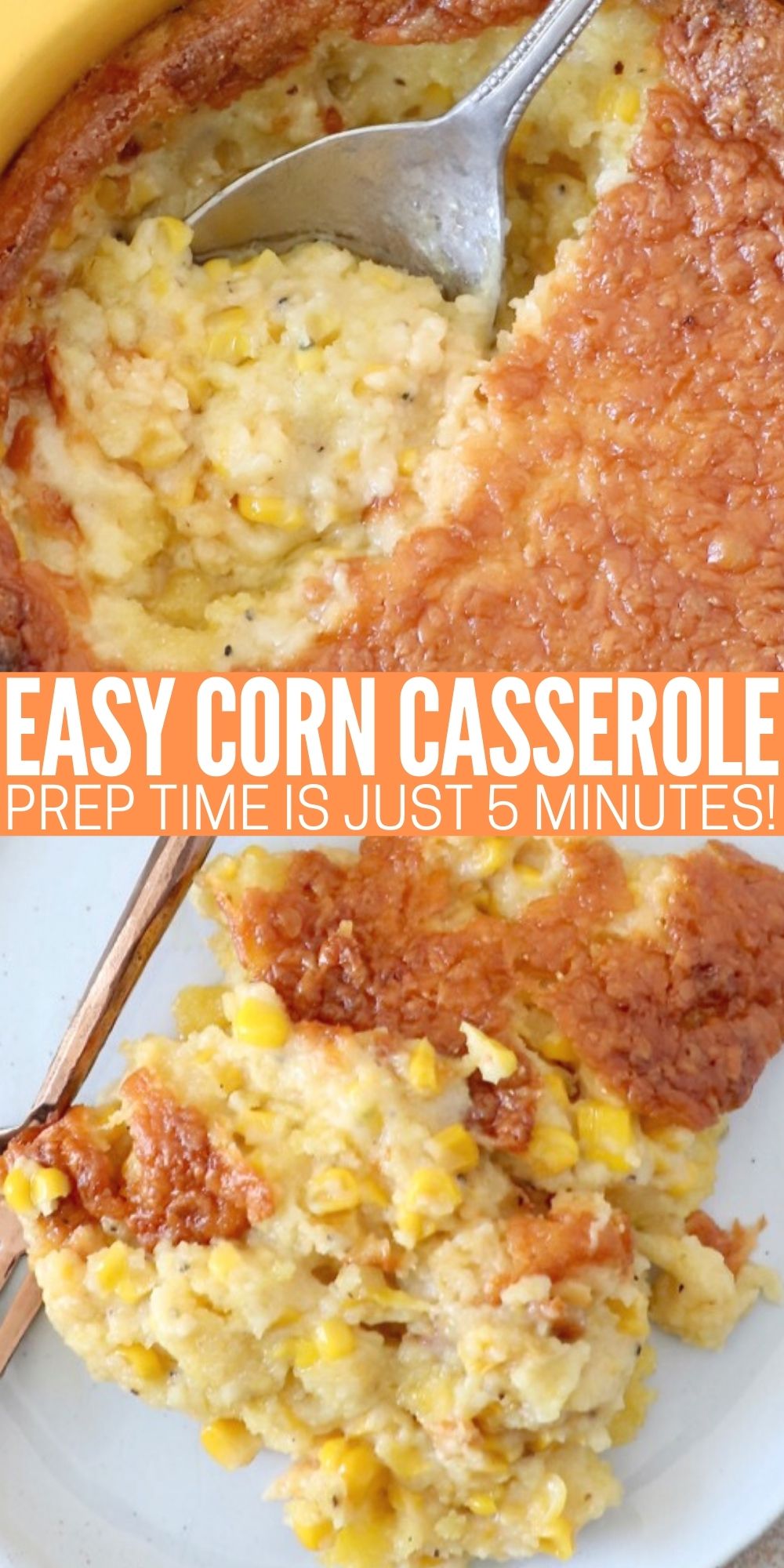 Easy Corn Casserole with Cheese