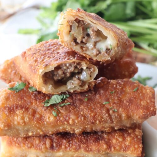 Cheeseburger Egg Rolls Recipe - The Food Charlatan