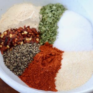 spices in bowl for chicken seasoning