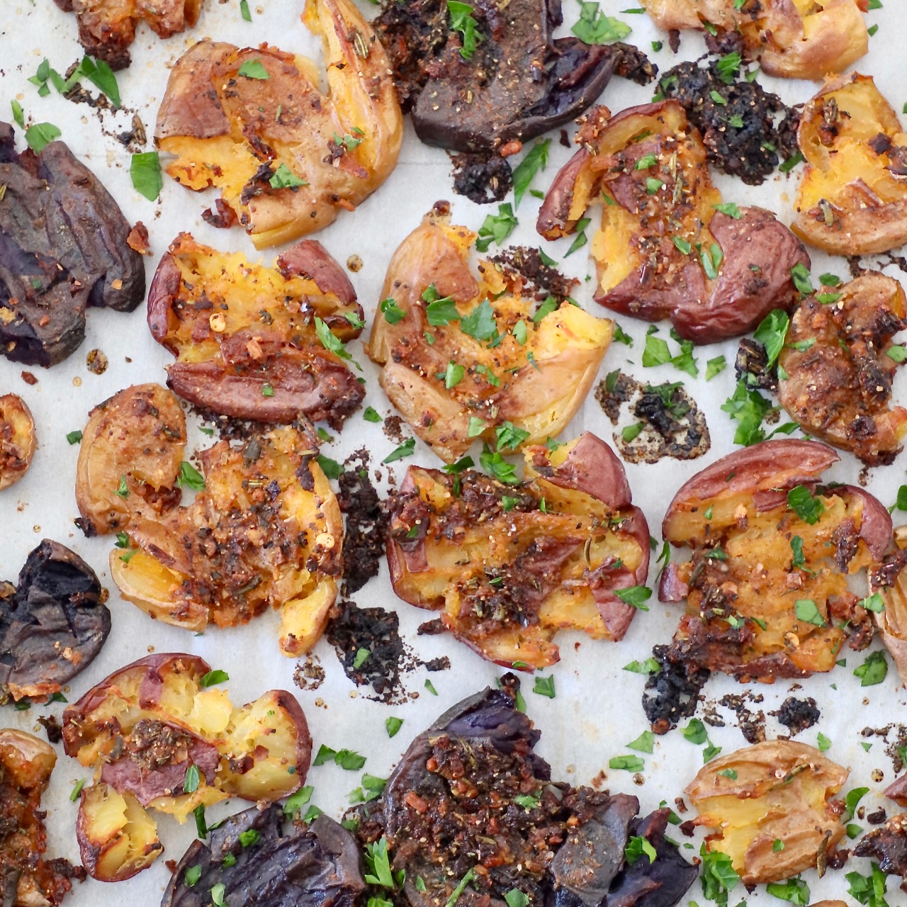 Ultra Crispy Smashed Potatoes