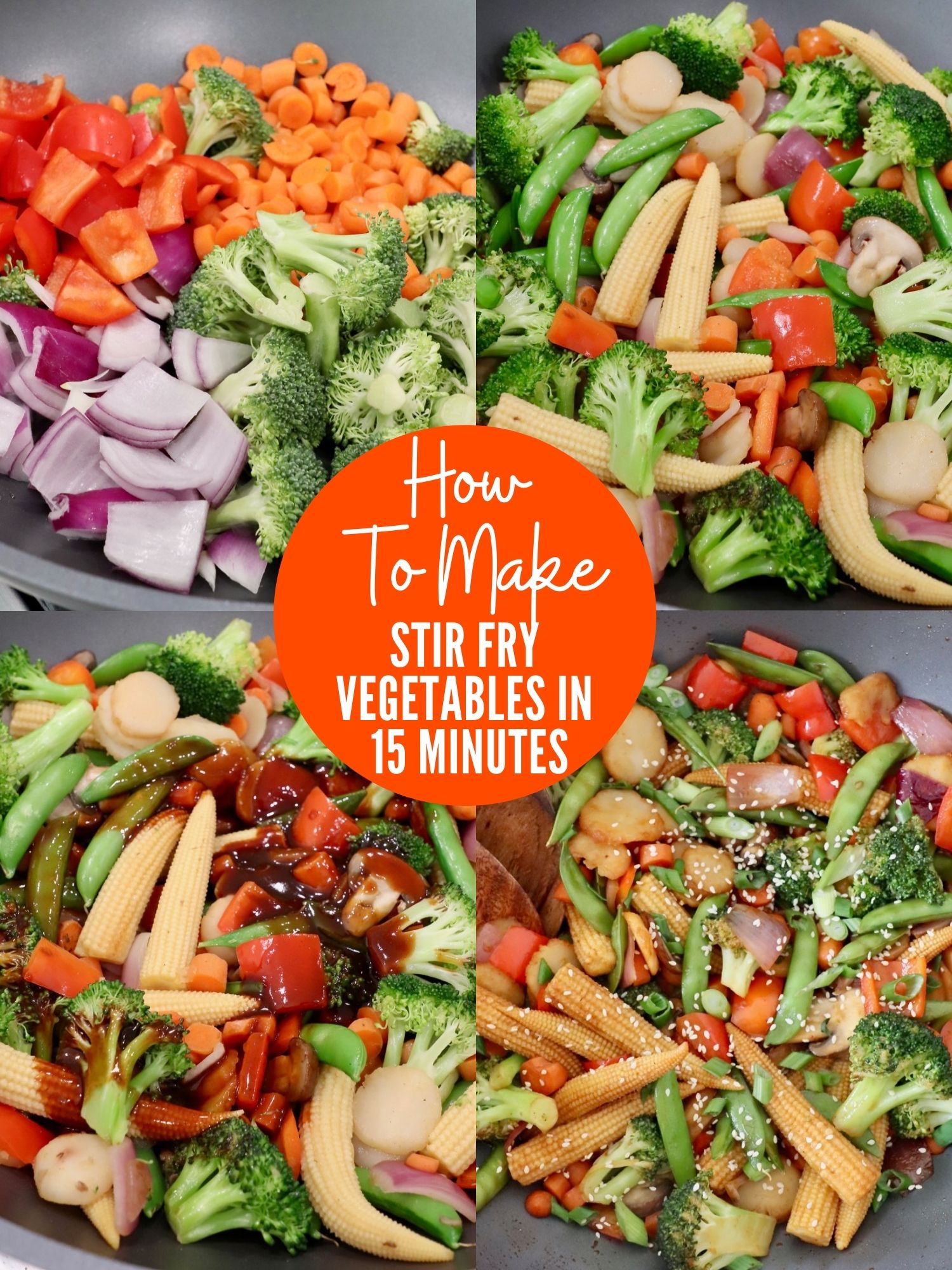 Easy 15 Minute Stir Fry Vegetables Recipe