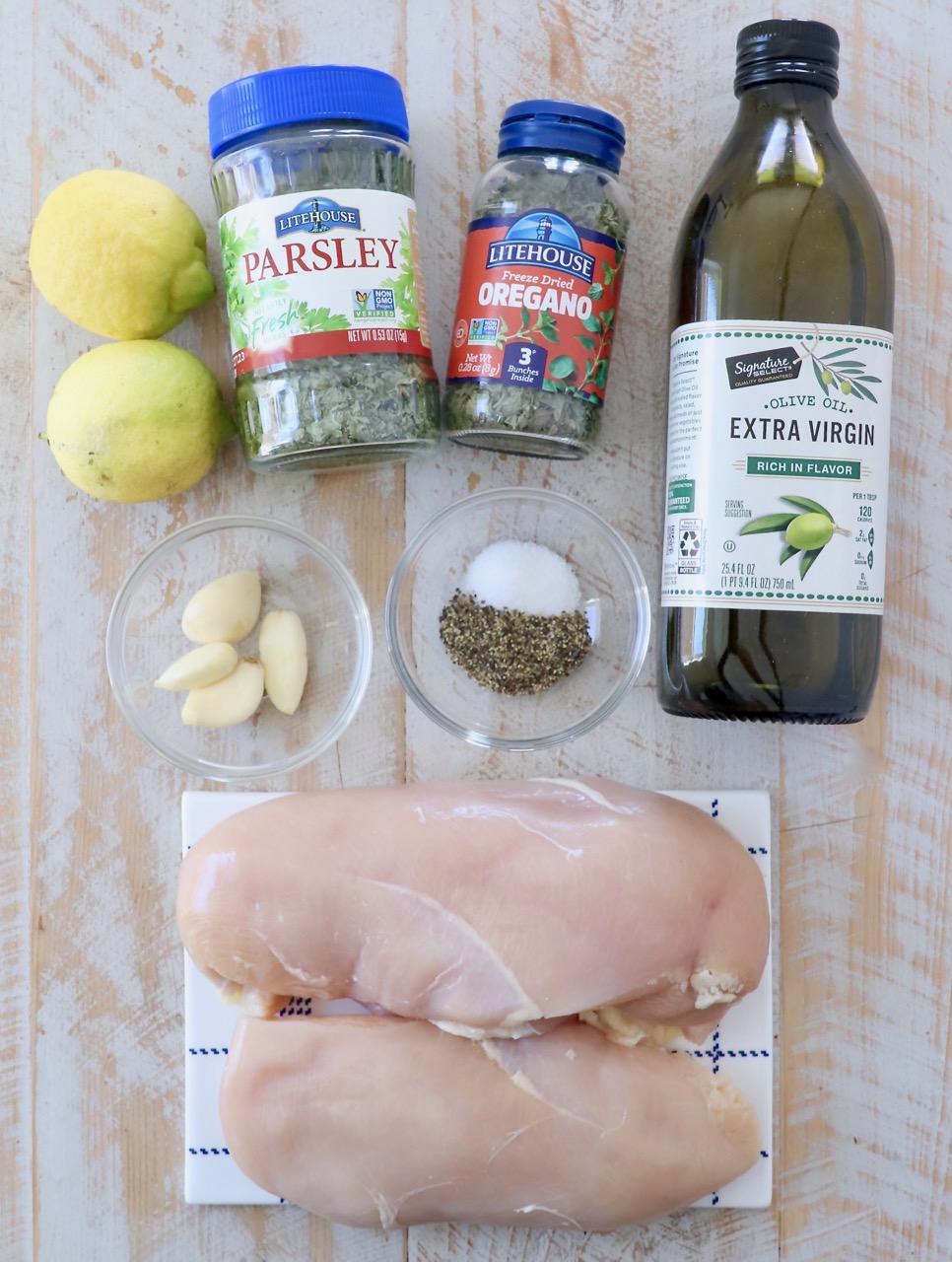 ingredients for greek chicken marinade
