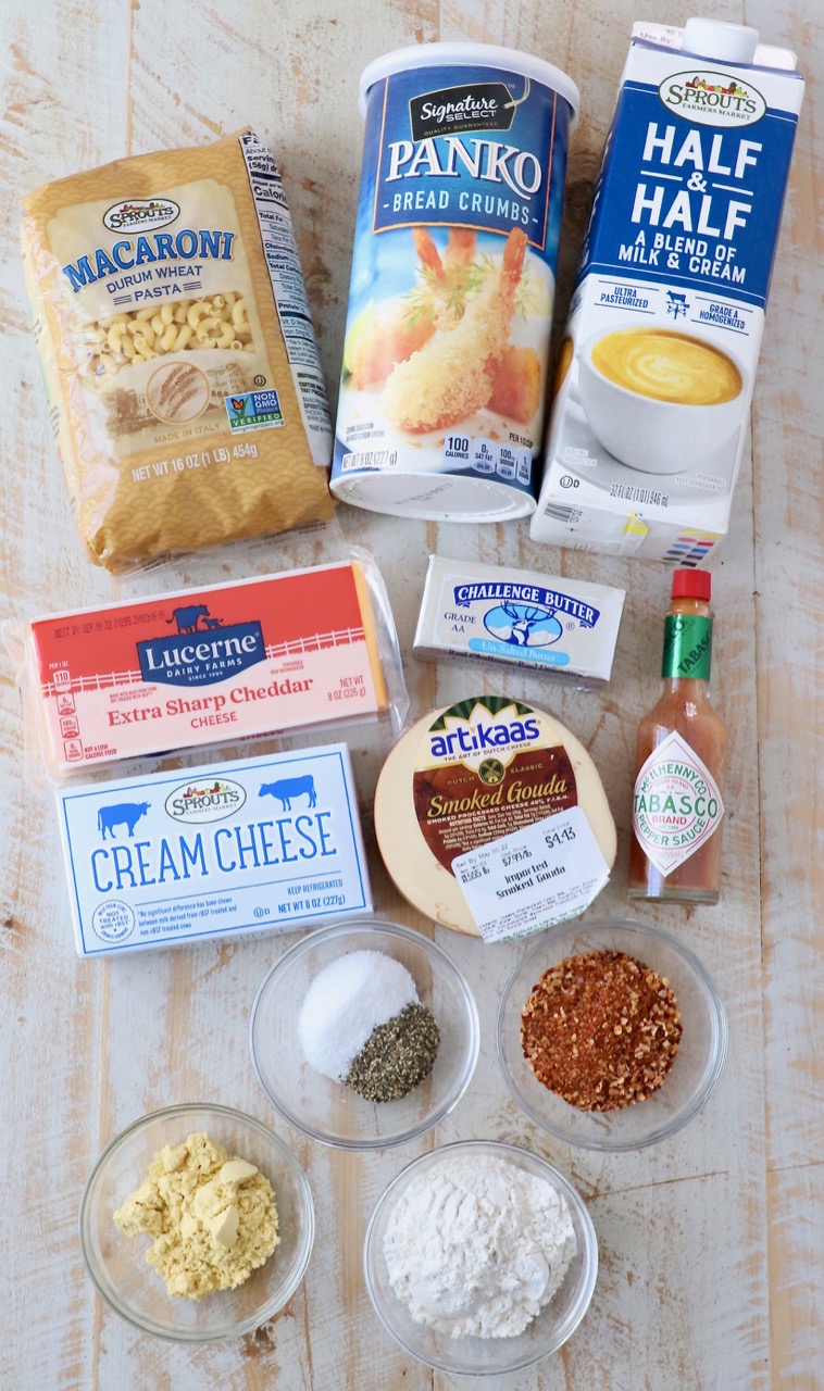 ingredients for mac and cheese