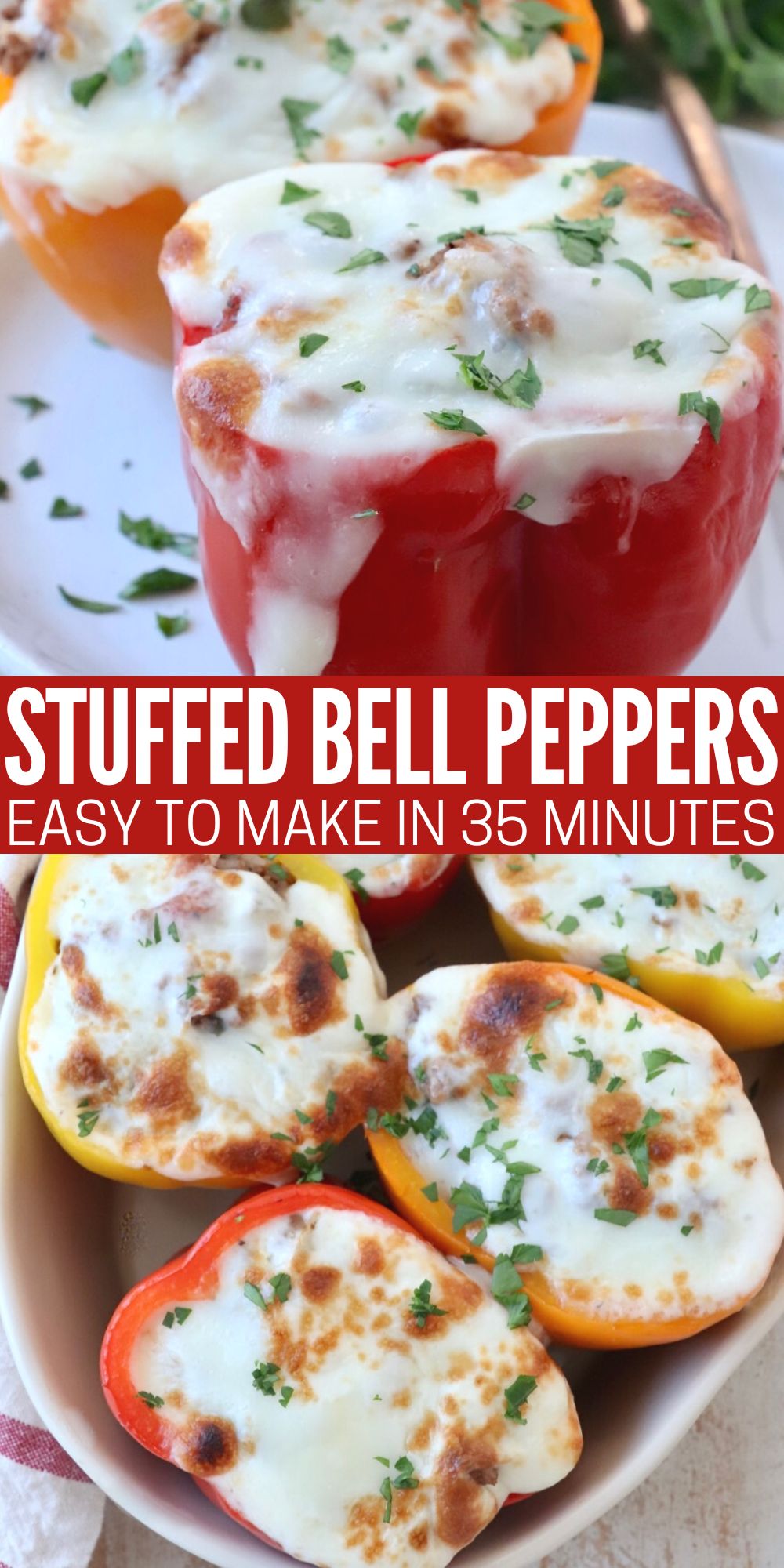 Easy Stuffed Bell Peppers Recipe - WhitneyBond.com