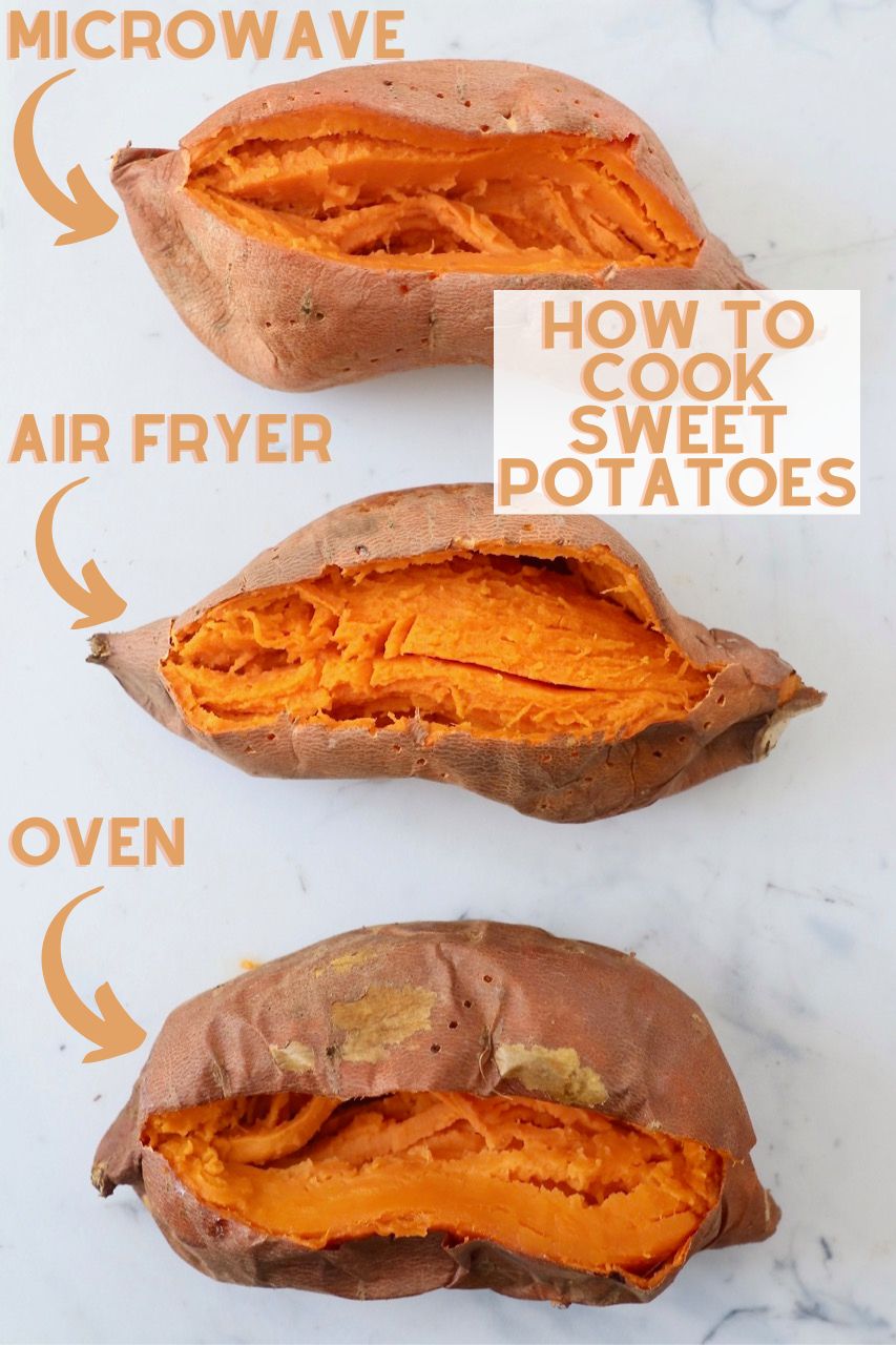 How To Cook Sweet Potatoes 3 Ways