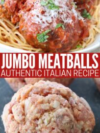 Say hello to THE BEST recipe for Italian Meatballs that you’ll ever try! They’re bursting with flavor, easy to make and have been TESTED and PERFECTED over the last 10 years. The options are endless with these juicy, tender, melt-in-your-mouth meatballs! Serve them as an appetizer, in meatball subs, with spaghetti or added to soup.