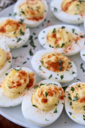 Classic Deviled Eggs Recipe - Whitneybond.com