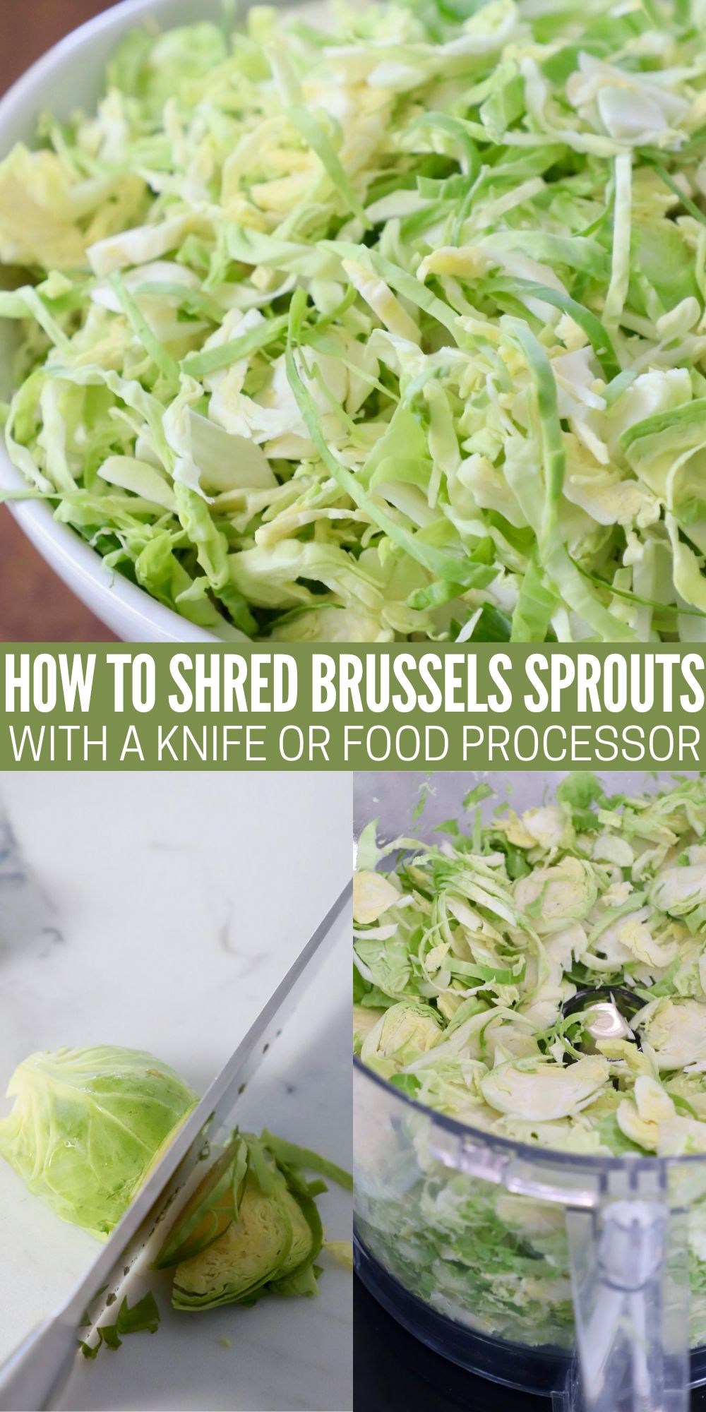 How To Shred Brussels Sprouts (3 Ways)