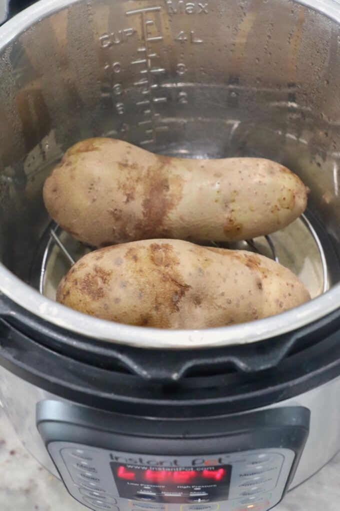 cooked large russet potatoes in Instant Pot