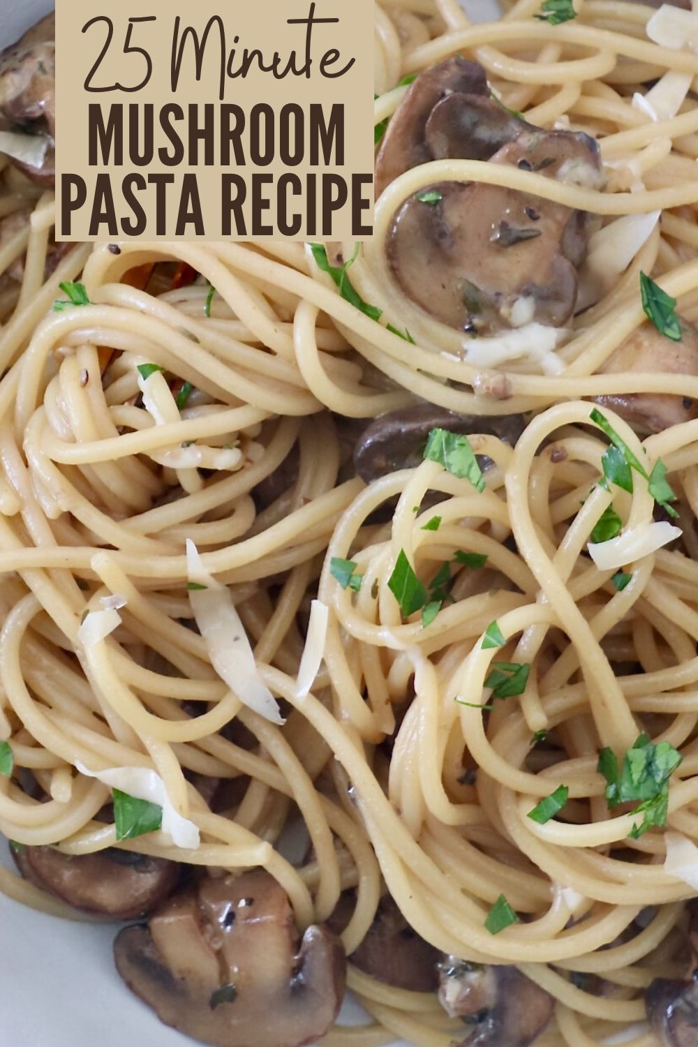 Simple Mushroom Pasta Recipe - WhitneyBond.com