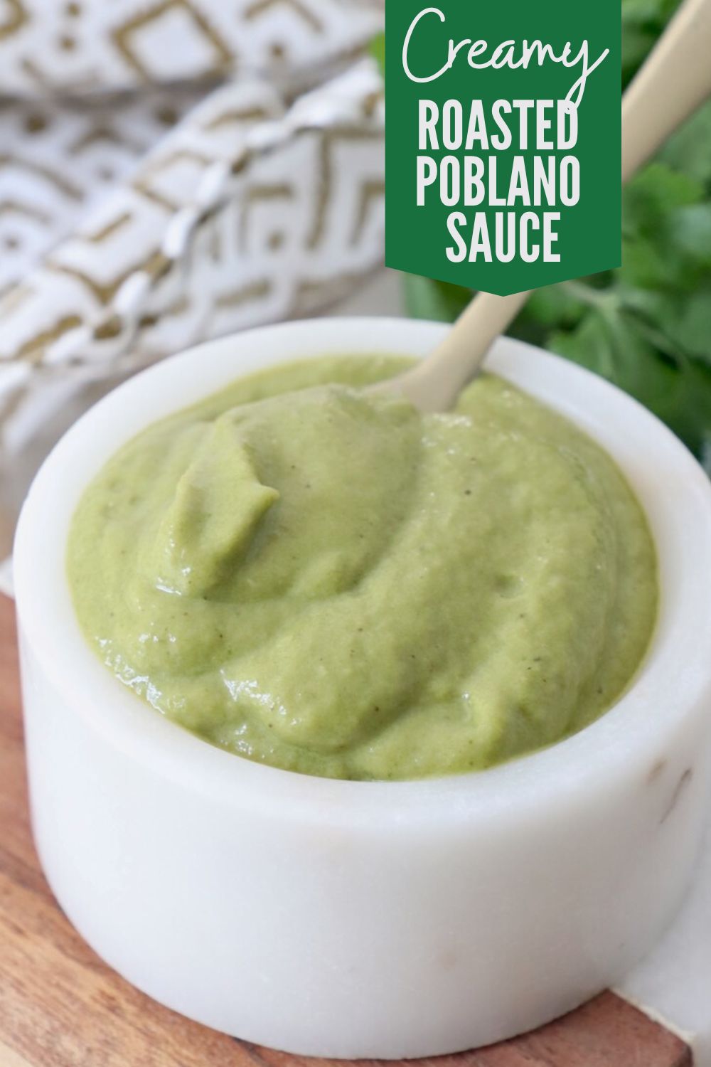 Easy Roasted Poblano Sauce Recipe - WhitneyBond.com