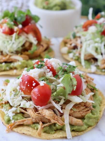 Easy Chicken Tostadas Recipe - WhitneyBond.com