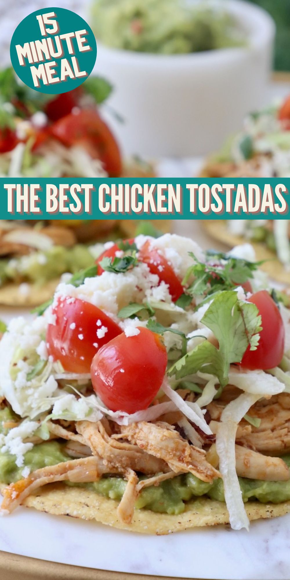 Easy Chicken Tostadas Recipe - WhitneyBond.com