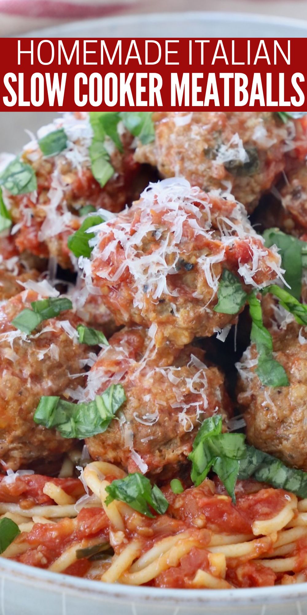 Easy Italian Slow Cooker Meatballs