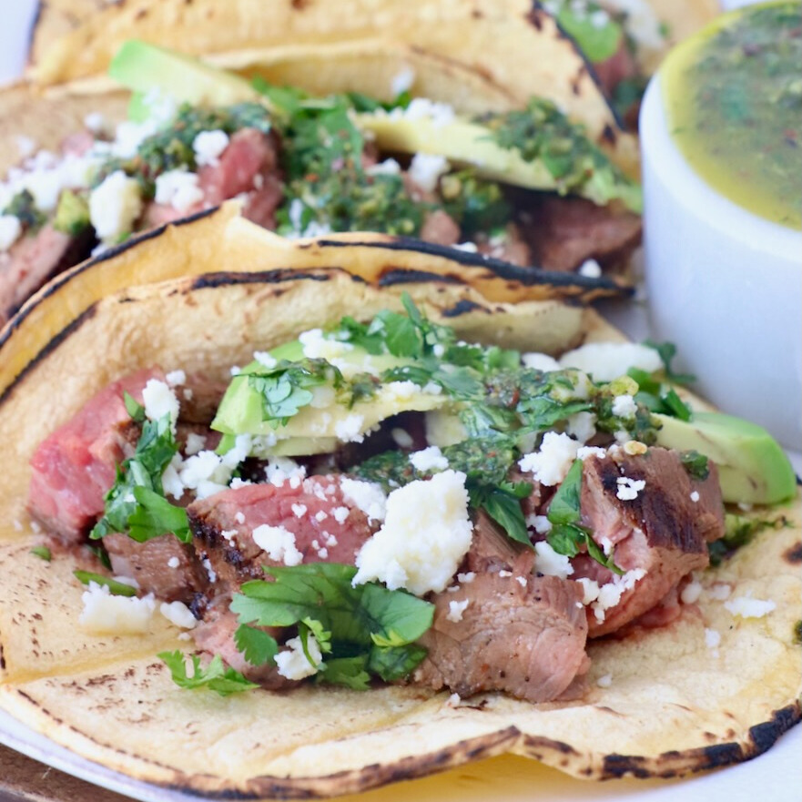 Flank Steak Tacos (with Chili Lime Marinade) - WhitneyBond.com