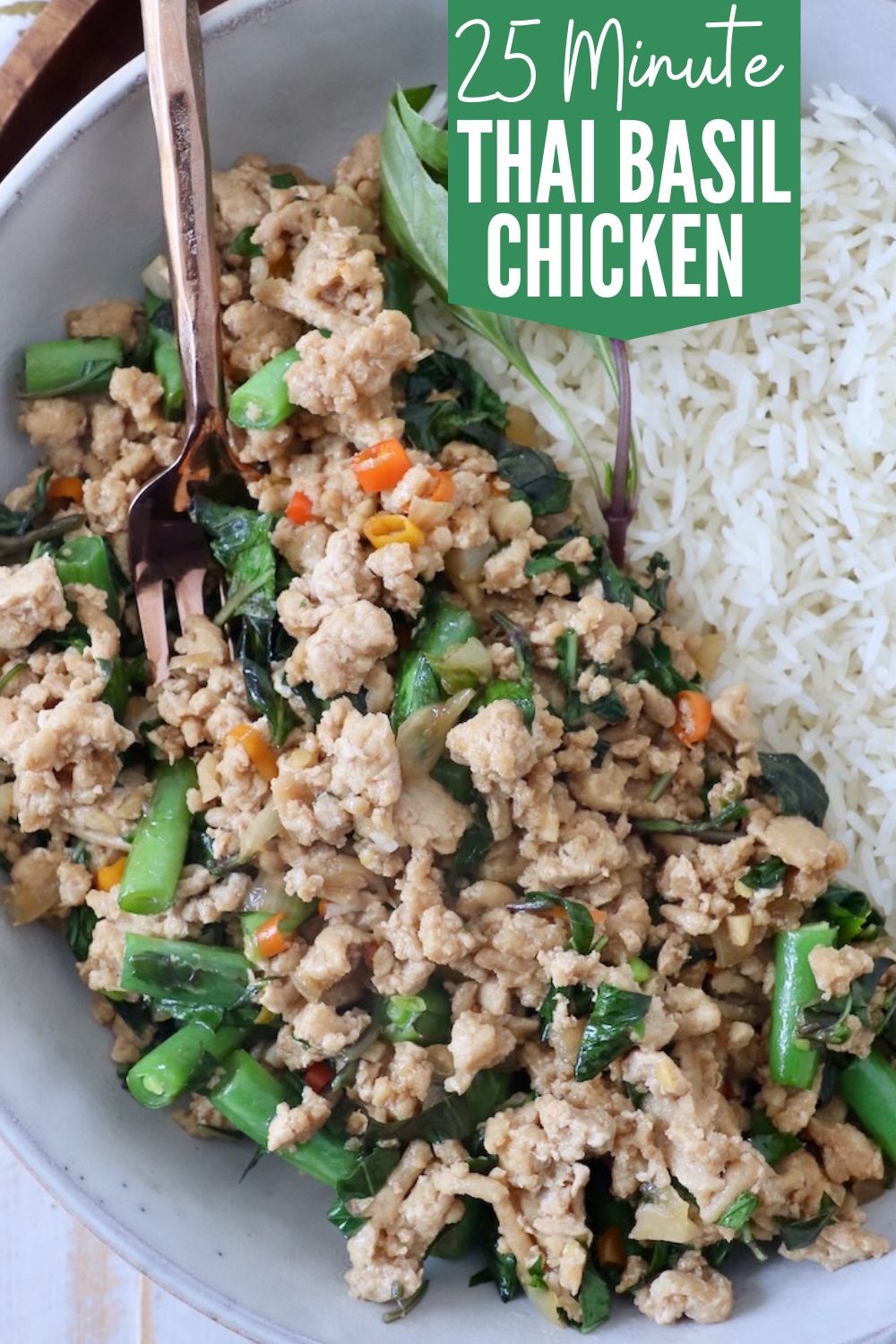 Easy Thai Basil Chicken Recipe (Pad Krapow Gai)