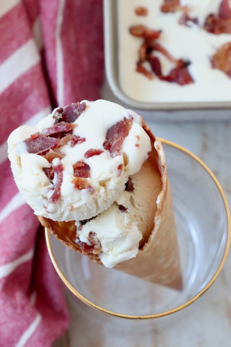 No Churn Maple Bacon Ice Cream Recipe