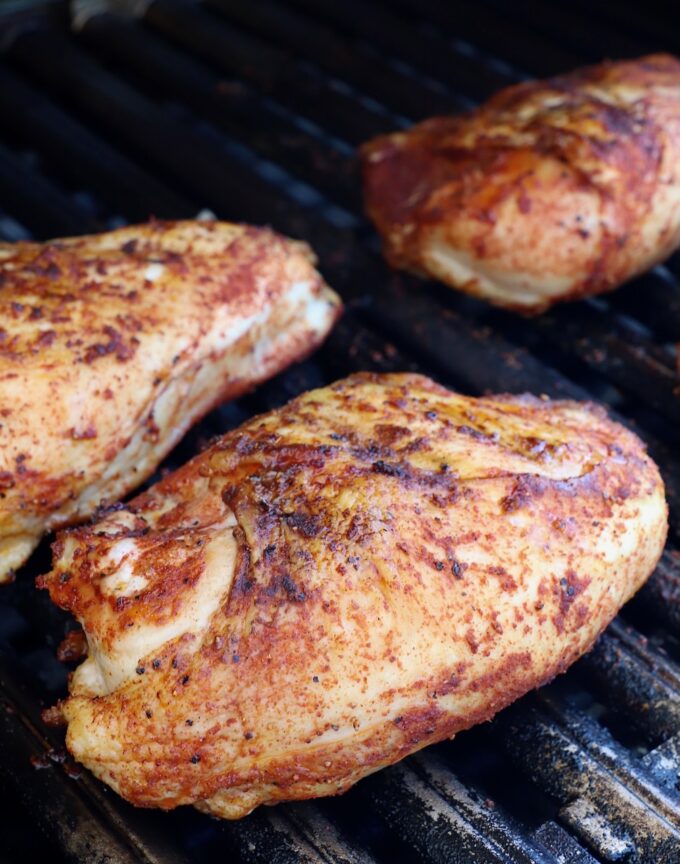 bbq chicken on grill