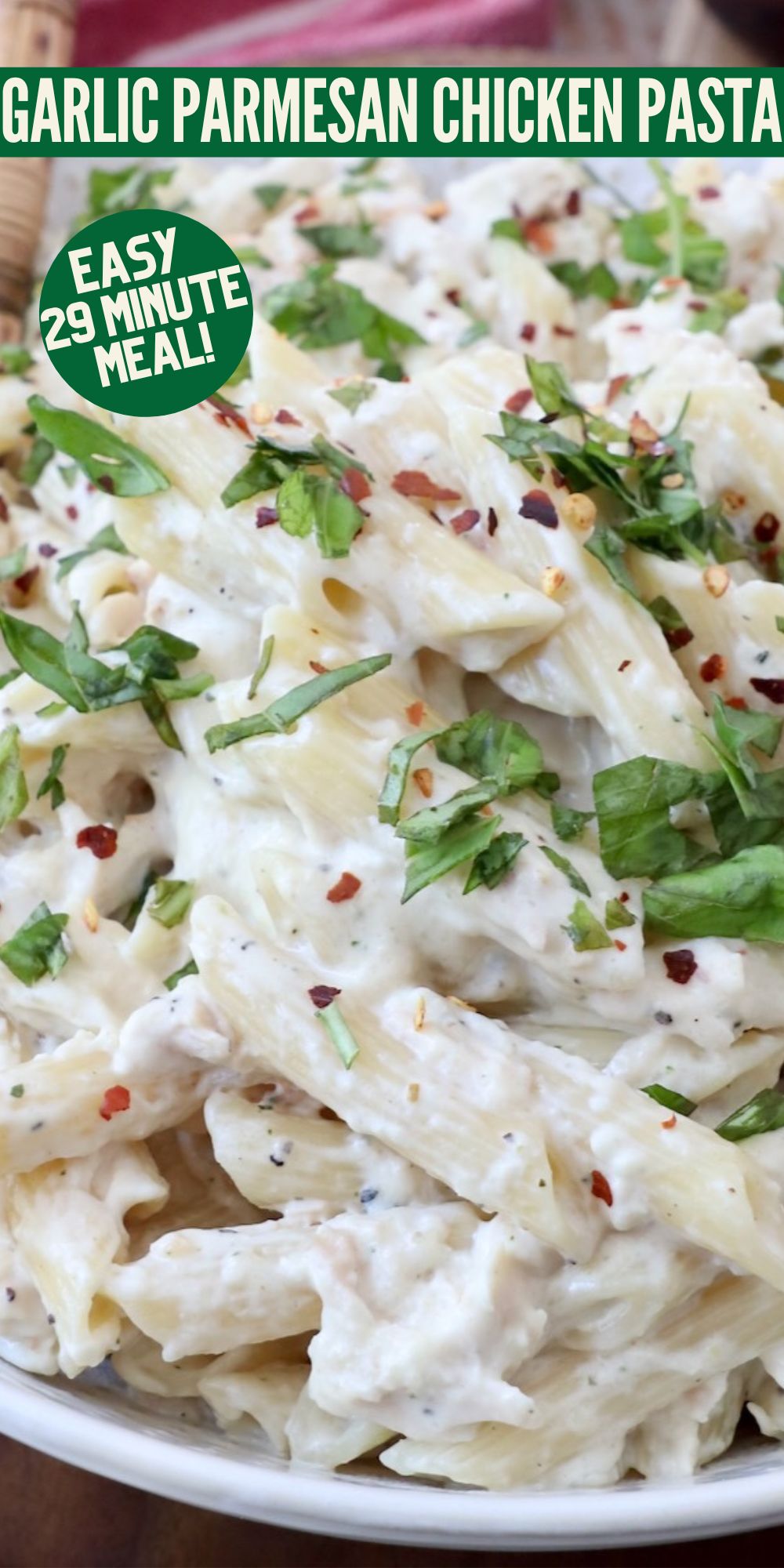 Garlic Parmesan Chicken Pasta Recipe