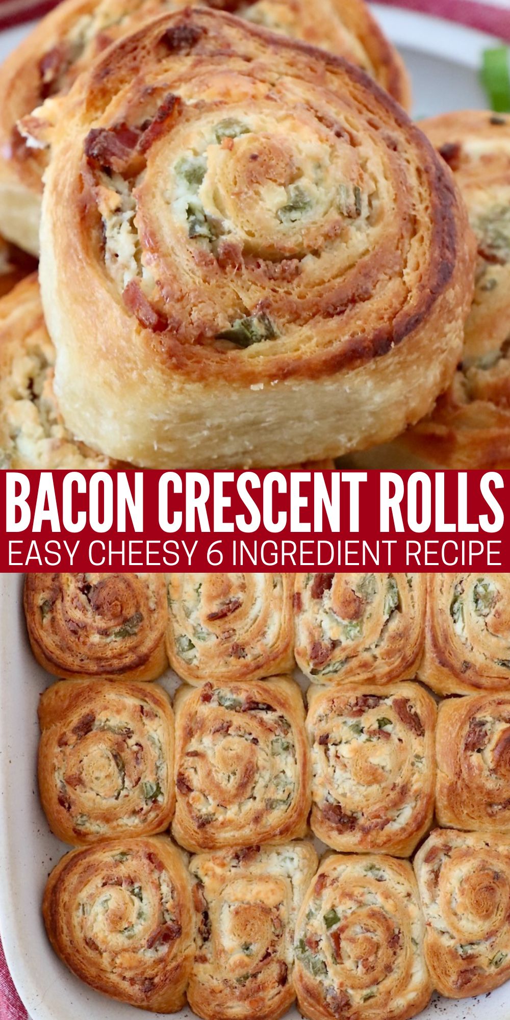 Easy Cheesy Bacon Crescent Rolls