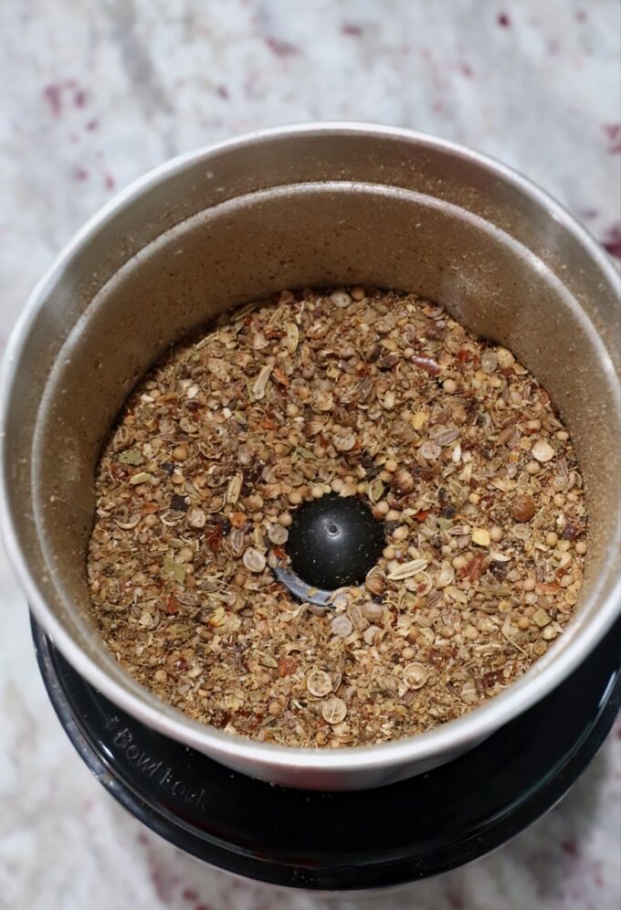 corned beef seasoning in spice grinder