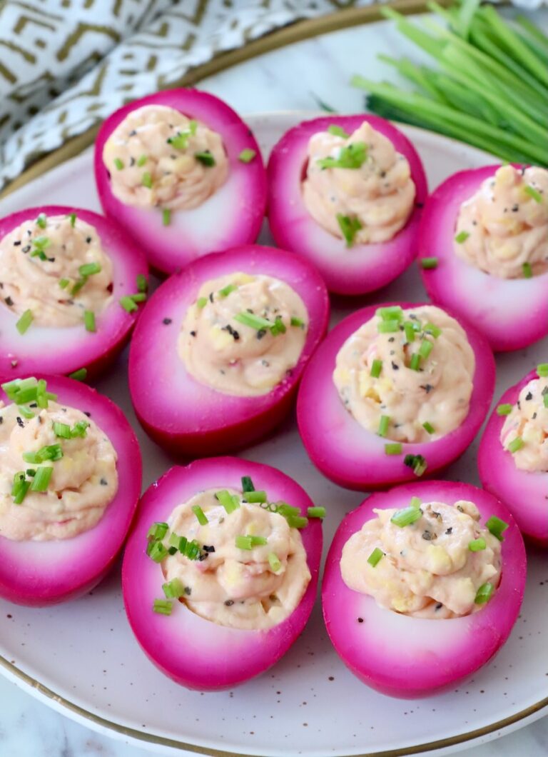 Beet Deviled Eggs Recipe