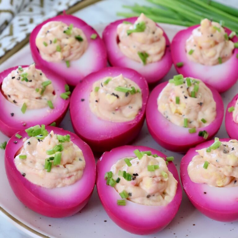 Beet Deviled Eggs Recipe