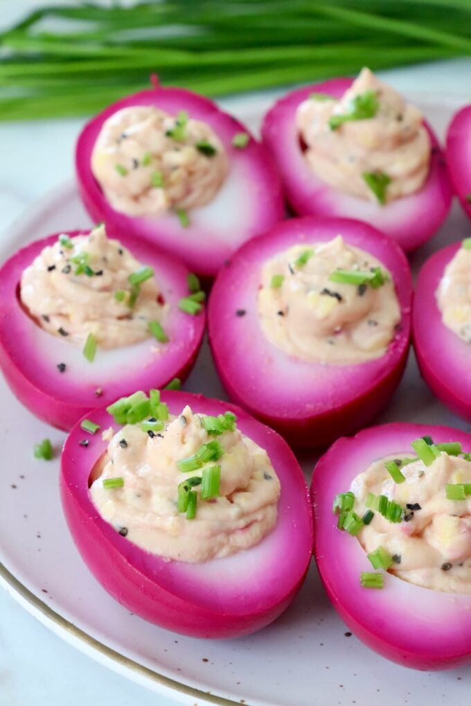 Beet Deviled Eggs Recipe