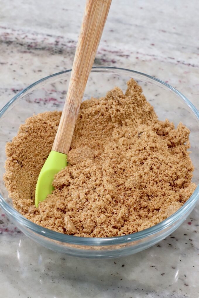 brown sugar combined with spices in a bowl