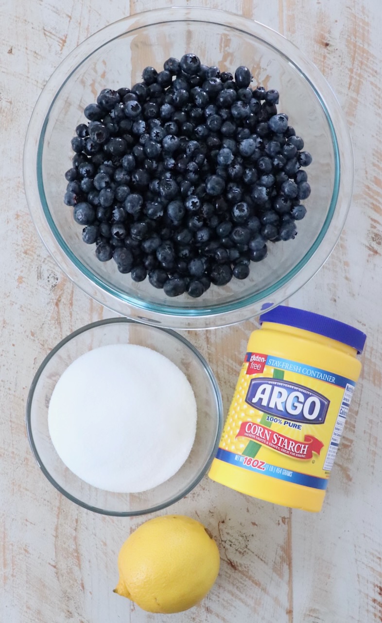 ingredients in blueberry pie filling