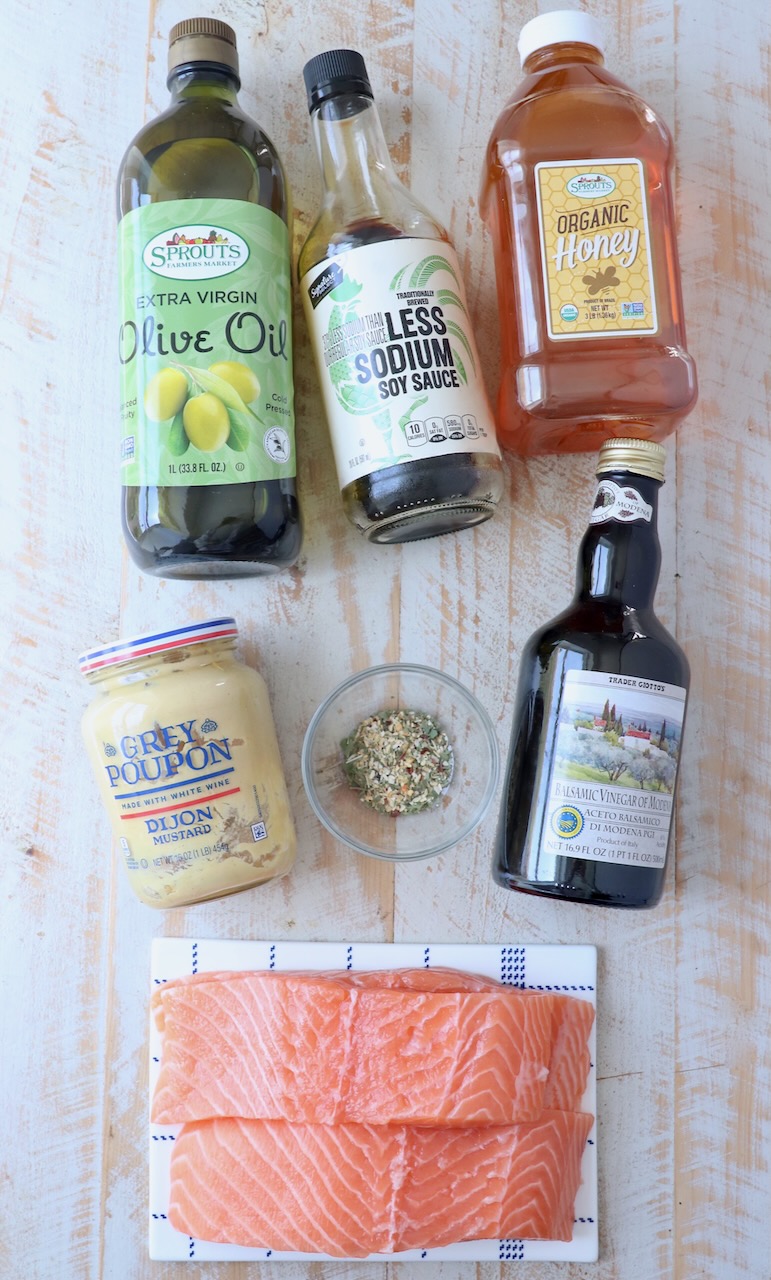 ingredients for salmon marinade