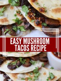 mushroom tacos on a plate