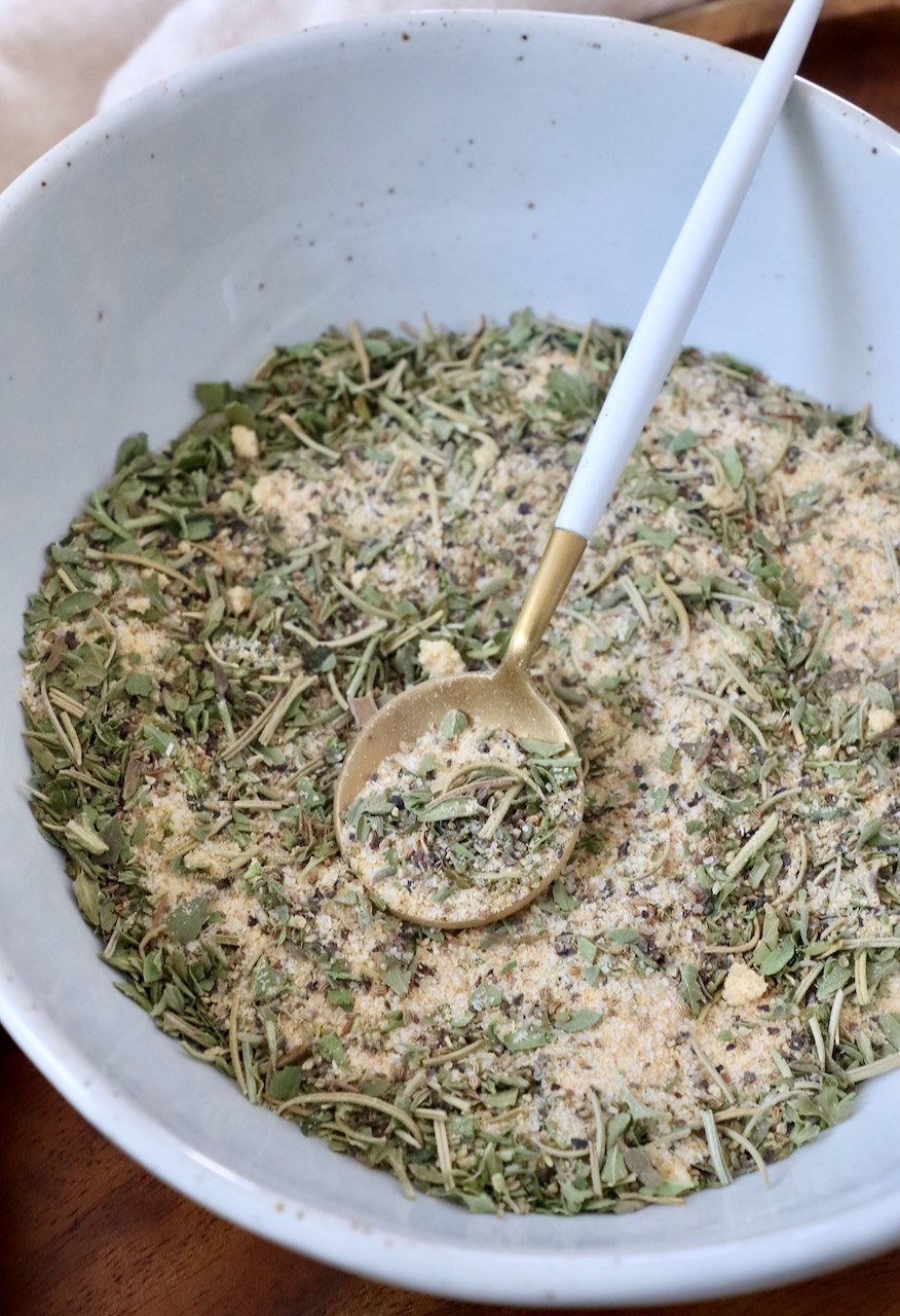 pot roast seasoning in a bowl with a spoon