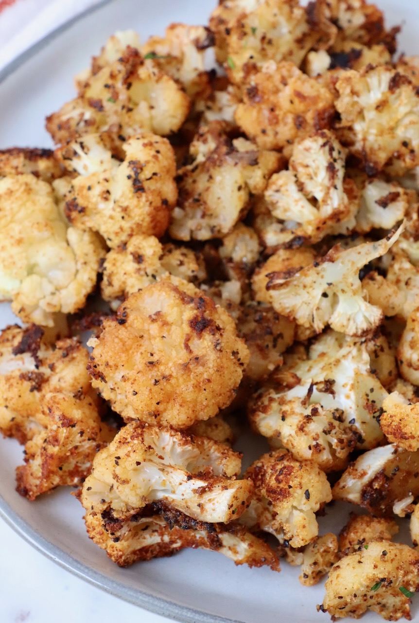 roasted cauliflower on a plate