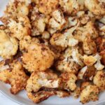 seasoned roasted cauliflower on a plate