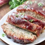 sliced turkey meatloaf on a plate