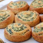 spinach pinwheels on a plate