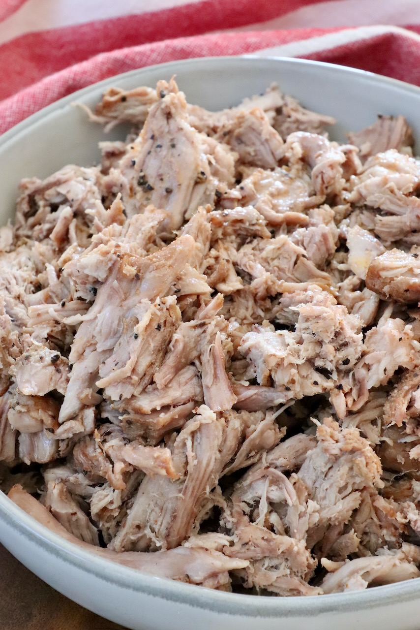 pulled pork in a bowl